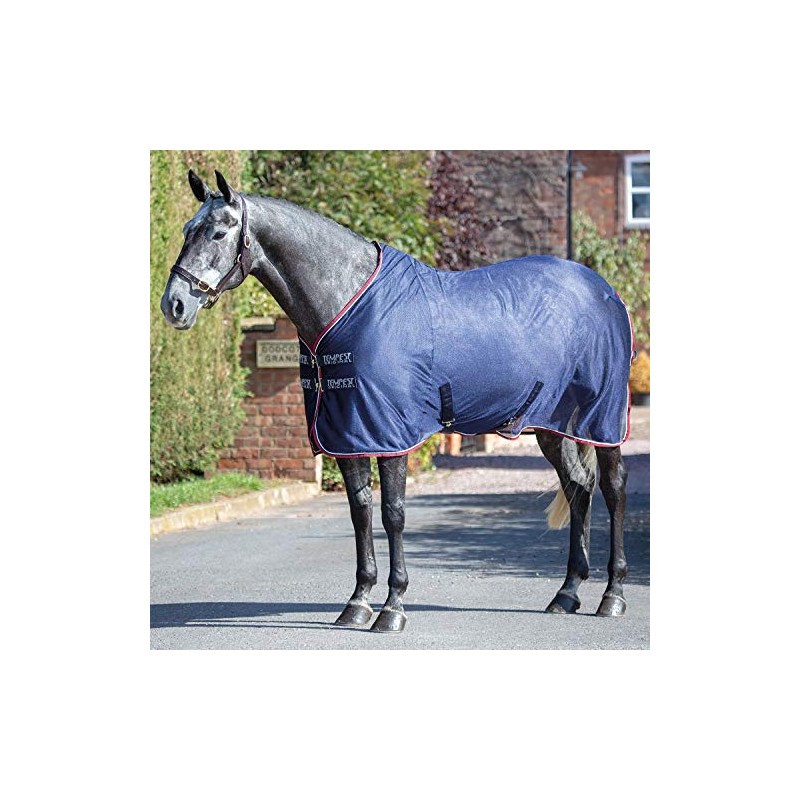 Shires Tempest Original Mesh Cooler Rug - Navy Blue 7ft0