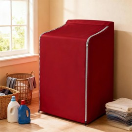 MBOOM Washer and Dryer Cover, 600D Waterproof Heavy-Duty Protector, Fits Front Top Load Machines 29" W x 28" D x 40" H,Top Load Washing Machine Cover for Samsung LG Whirlpool GE (Wine Red-1PC)