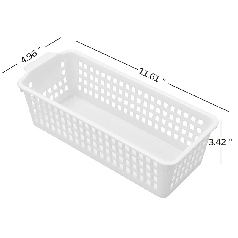 Yarebest Cestas Plastico Pequenas, Juego de 6 Cesta Plastico Almacenaje,