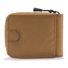 Carhartt Men's Casual Canvas Zip, Durable Zippered Wallets, Brown, One