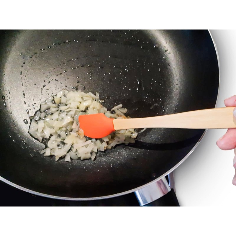 5 teiliges Bunt Küchen Utensilien mini Set Silikon Spatel und