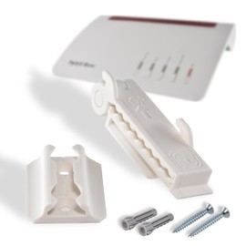 Wall Mount with Integrated Cable Management for AVM FritzBox 7690 AX 7590 7530 5590 Fiber and Other Router Modem Mount