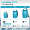 MARCHWAY Floating Waterproof Dry Bag Backpack 5L/10L/20L/30L/40L, Roll Top Sack