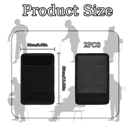 A Pair of Crutch Handle Pads, Crutch pads, Equipped with Comfortable Anti Slip Cushioning Pad, Anti Slip Pad with Moisture Absorbing Material, Suitable for Various Folding Walking Aids, Cane Handles