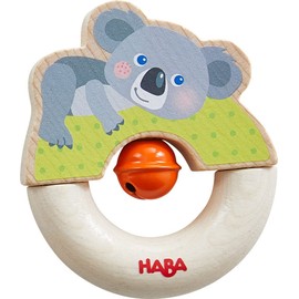 HABA 306660 Grasping Toy Koala, Grasping Toy from 6 Months, Made in Germany, Colourful