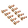 sourcing map M8x20mm Furniture Screw Hex Socket Machine Screws Zinc