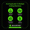 SHARPRO O Flute Upcut Spiral Rouer Bits 1/8 Inch Shank