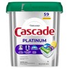 Cascade Platinum Dishwasher Pods, Dishwasher Detergent, Dish Detergent Soap, Lemon,