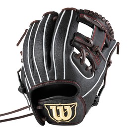 Wilson WBW103113 D-MAX DUAL Jr. Baseball Glove For Soft Players Junior 6J Type Black SS Made in Vietnam