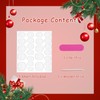 Christmas Snowflake Press on Nails Short Square Fake Nails with