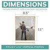 PBF 8.5x11 Acrylic Picture Frame Display Stand | Vertical Clear
