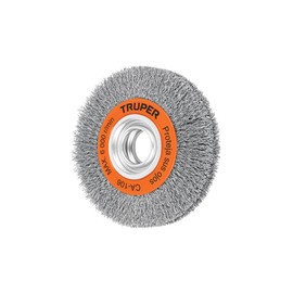 Truper CA-106, Carda para esmeril, de alambre ondulado 6", calibre 0.35 mm, espesor 1 1/8"