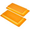 IBILI Set 2 MOLDES TURRON LISO+ROMBOS, Stainless Steel, orange, 23
