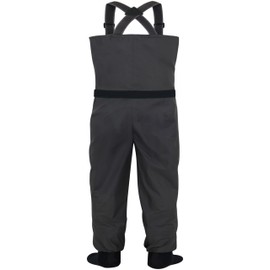 BRIVER MAX COMFORT Breathable Waterproof Chest StockingFoot Stout Wader for Fishing, Hunting, Kayaking (XLarge Stout)