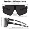 FEISEDY Unisex Youth Sunglasses, Teens Baseball Tennis Sunglasses, UV400 Sports