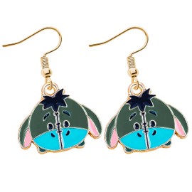 Charm Buddy Winnie the Pooh Bear Dangle Earrings Eeyore Piglet Tigger Womens Girls Earrings Jewellery Jewelry (2. Eeyore)