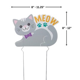 Cat Party Yard Sign Set