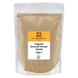 Organic Ground Fennel Seeds 100g by Manor Springs Organic
