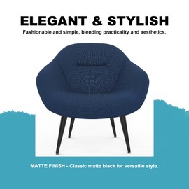 SunVFaFa Metal Legs for Furniture Set of 4, Black Furniture Legs 8 Inch, Short Cabinet Legs, Dresser Legs Heavy Duty, Mid Century Modern Couch Feet Replacement for Sofa Cube Storage Futon Nightstand