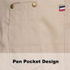 TOPTIE Denim Half Apron Waist Apron Unisex Waitress/Waiter Apron-Khaki