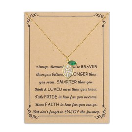 BNQL Olive Necklace Olive Lovers Gifts Olive Merch Olive Jewelry Gifts Olive Charm Necklace Olive Pendant Necklace, 0, Rhinestone