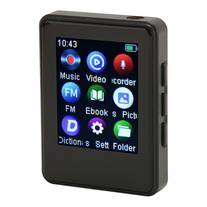 MP3 Player Bluetooth 5.0 HiFi Sound 1.77in Full Touch Screen