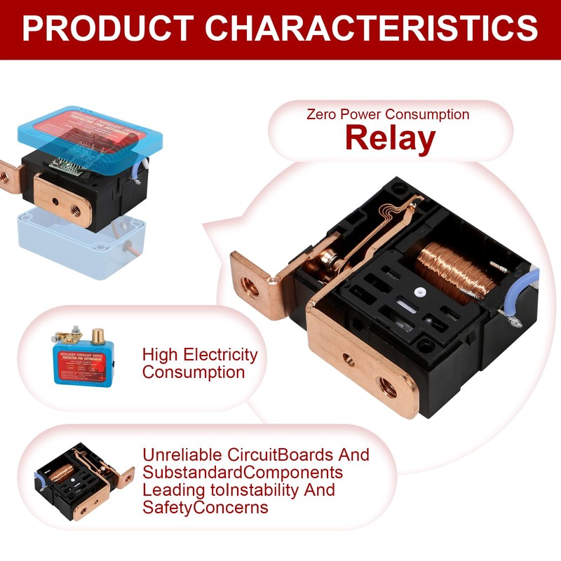 12V 200A Remote Battery Disconnect Switch Pure Copper (+)(-) Connection