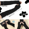 KYEDGC Arm Warmers Womens, Autumn Winter Black Arm Warmers, Knitted