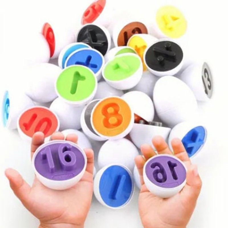12pcs Matching Eggs Set Educational Early Learning Shapes Sorting Color