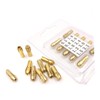 TEHAUX 20pcs Brass Rotary Tool Collet Compatible with Electric Drill