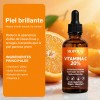 Serum Facial Brillante Con 20% Vitamina C Ácido Hialurónico