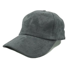 Faux Suede Cap (Dark Grey)
