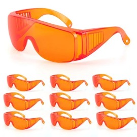 JMU 10 Pcs JMU Dental Curing Light Safety Glasses Eyewear LED Protective Goggles