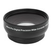 Optical Glass 0.45x WideAngle Black Additional Lens for 49mm Camera