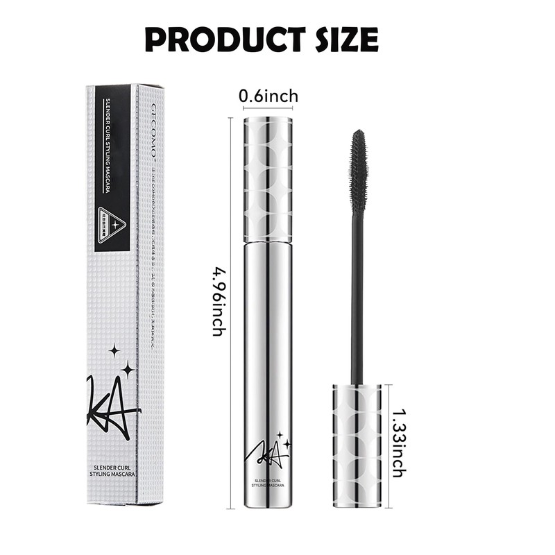 Mascara for Older Women 60 Plus,2 Pcs Black Brown Waterproof