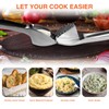 Premium Garlic Crusher, Heavy Duty Kitchen Garlic Press, Efficiently Squeezes