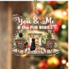 GOSSBY Transparent Ornament - Custom (Couple and 2 Dogs) You