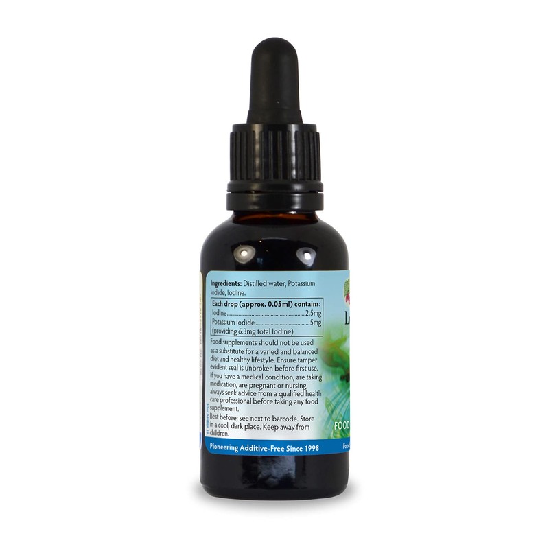 Lugols 5% Iodine Solution 30ml, True 5% Liquid Formulation, Bulb