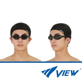VIEW VC580SA Swimming Goggles, Prescription Lens, Made in Japan, For Myopia, Degree-2.0, For Adults, Fitness, One Eye Lens Only, Equipped With Anti-Fog Function SWIPE, Antibacterial Model, Smoke