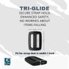 EXTEMPORE PLASTIC LADDER LOCK BUCKLES and TRI-GLIDE SLIDE 1 IN