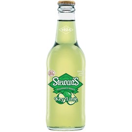 Stewarts 12 oz Glass Bottle Soda (6 Pack Total of 72 Oz) (Key Lime Soda)