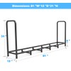 6.7ft Firewood Rack Holder, Adjustable Heavy Duty Fire Log Stacker
