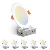 Amico 6 Pack 6 Inch 5CCT Ultra-Thin LED Recessed Ceiling