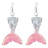 CHUNYANAN Unique Elegant Colorful Princess Mermaid Dangle Drop Earrings for