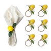 Simulation Lemon Napkin Ring Napkin Ring Holder Furniture Restaurant Table