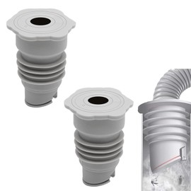 YUZHEDM Pack of 2 Sealing Rings, Washing Machine Drain Adapter, Drain Hose, Washing Machine, Sealing Ring Seals, Sanitary Drain Hose Extension for Dishwasher Waste Water Hose