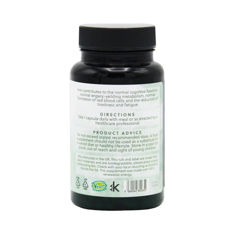Iron (bisglycinate) Capsules | 20mg Iron (bisglycinate) per Capsule |