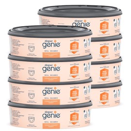 Diaper Genie Bags Refills 270 (Pack of 8) Clean Laundry Scent | Diaper Pail Refills with Max Odor Lock | Holds up to 2160 Newborn Diapers