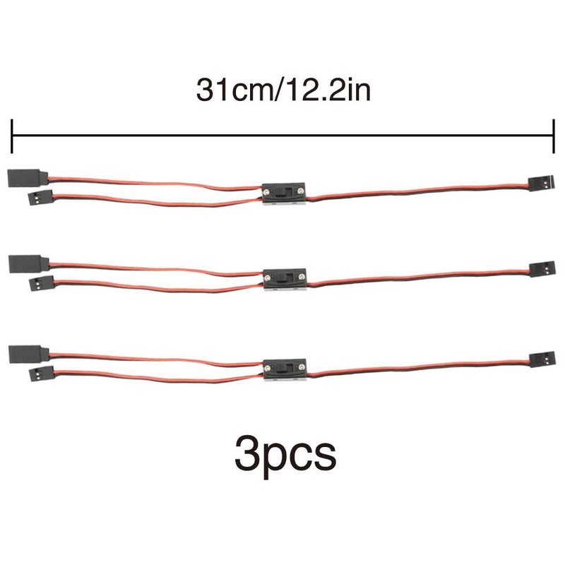 YIXISI 3 PCS 3-Way Power On/Off Switch for JR FUTABA