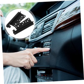 OSALADI 2pcs Double Din Dash Radio Mounting Trim Bezel for Car Audio Installation Easy to Install Compatible and Models
